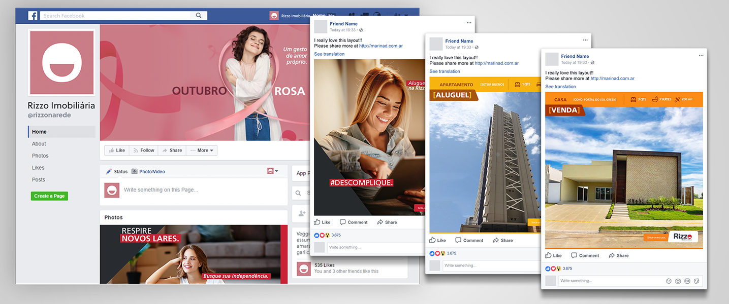 Social Media Rizzo Facebook Redesign Social Media Rizzo Facebook Redesign